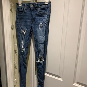 american eagle, high-rise jegging size 2 long